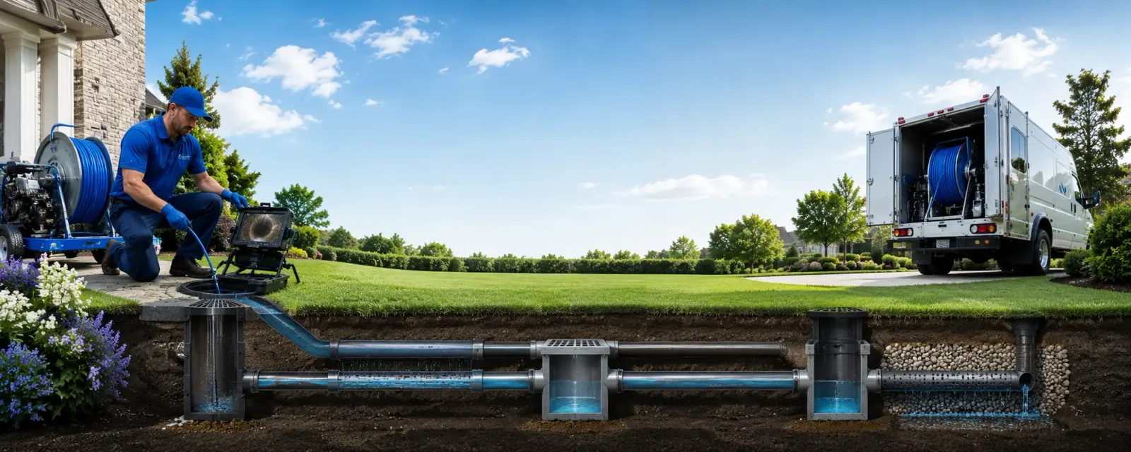 Outdoor drain cleaning information for Sipesville, PA